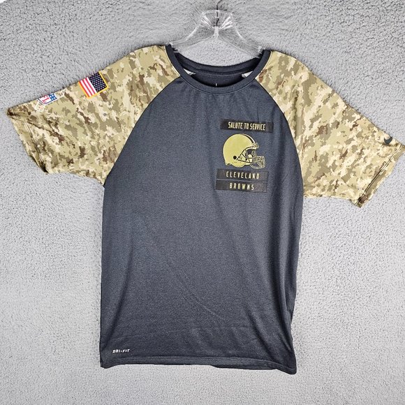 Nike Salute To Service Cleveland Browns Dri Fit T-Shirt Size Medium - Picture 1 of 11